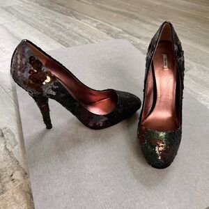 Miu Miu sequined sequin heels pumps 41 IT (fits 9.5 US)